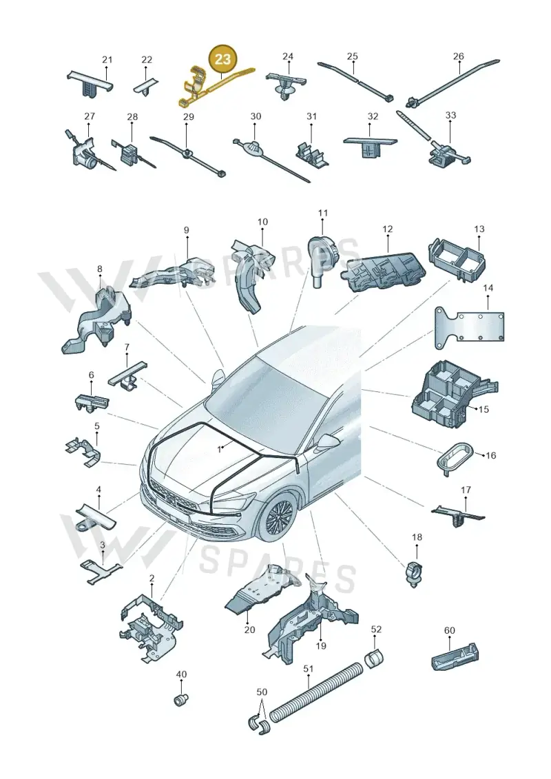 1P0971838B — SEAT Formentor TSI CUPRA (2020-) diagram 5fn971081, position 23
