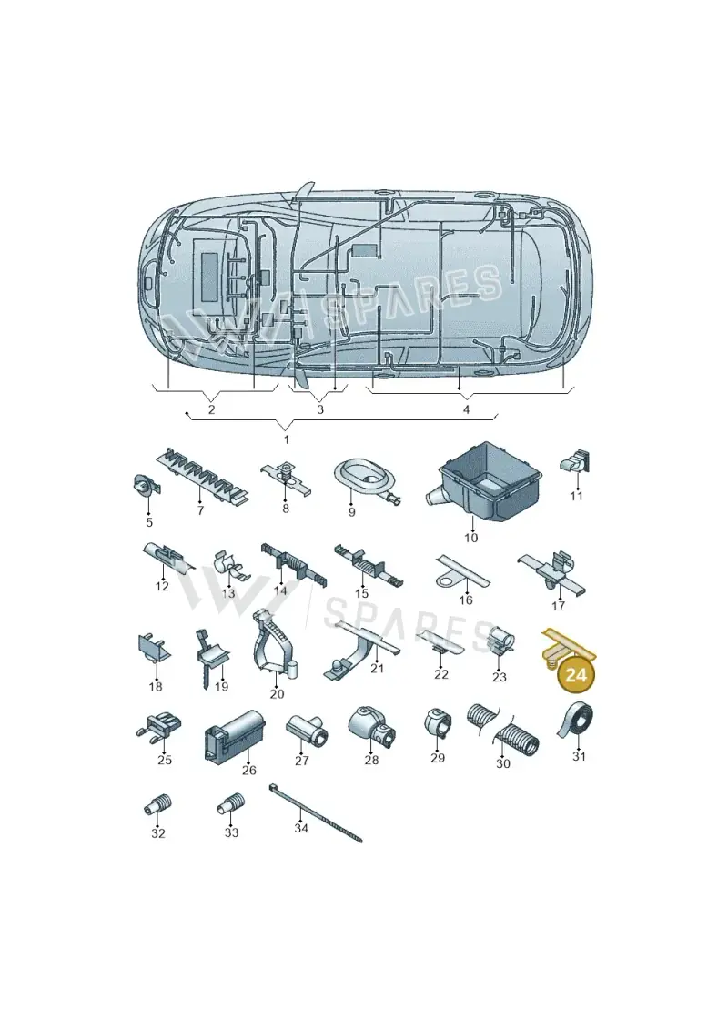 1P0971848E — SEAT Leon Stylance (2010-2012) diagram 418971810, position 24