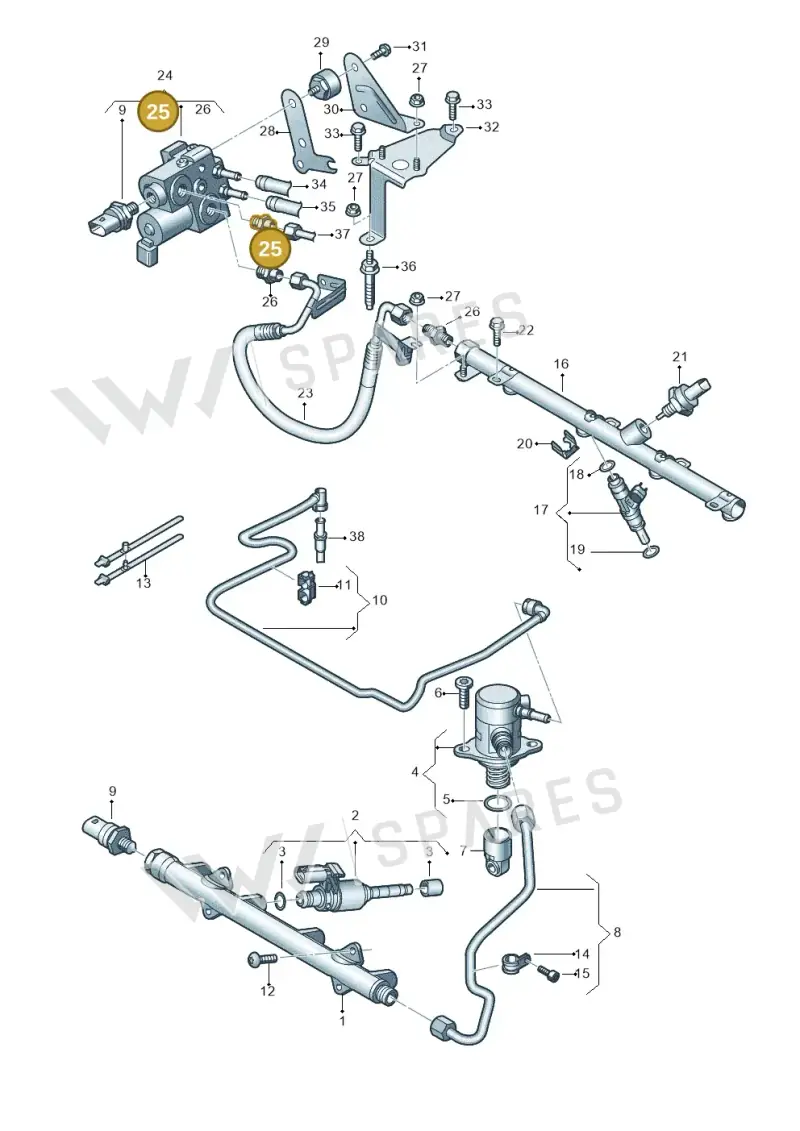 1S0201287B — SEAT Leon style (2019-) diagram 827133132, position 25