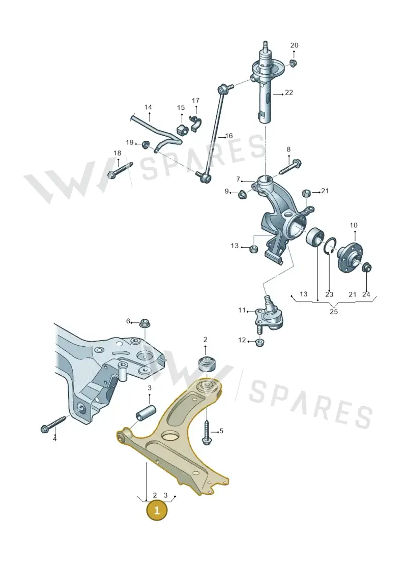 1S0407151 — SEAT Mii reference (2011-2019) diagram 723407000, position 1