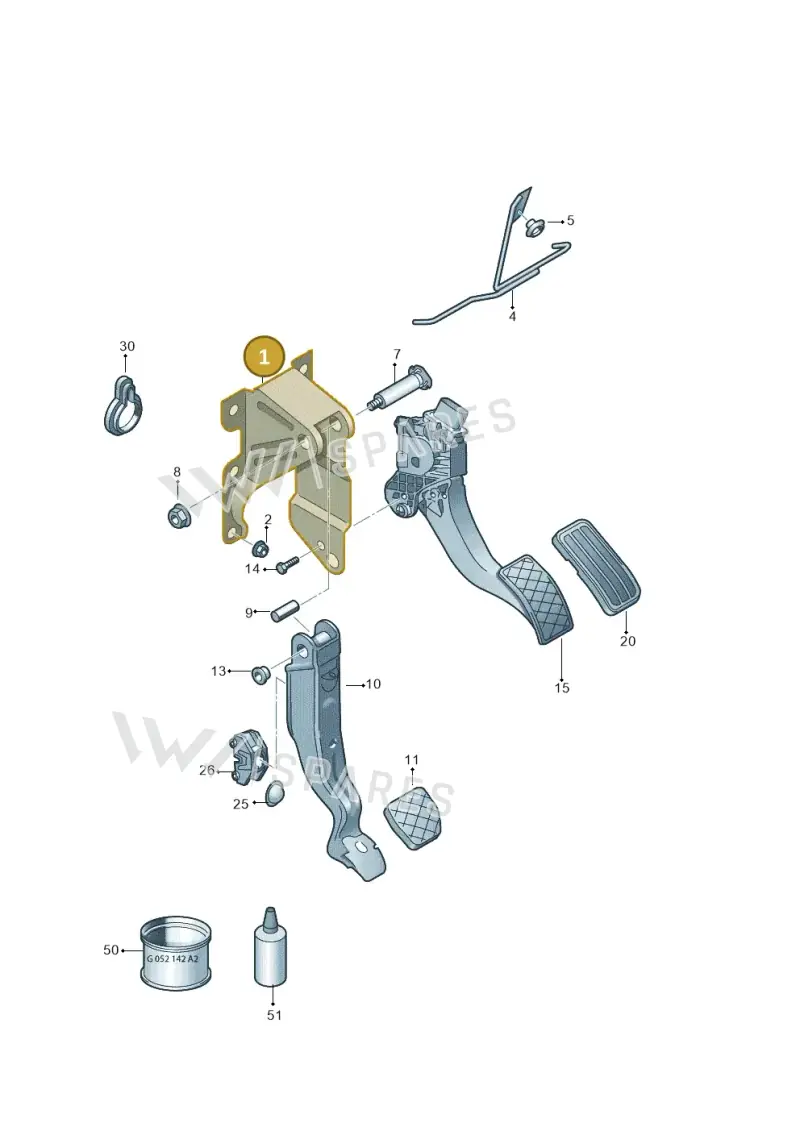 1S0721115 — SEAT Mii electric (2020-2021) diagram 723721600, position 1