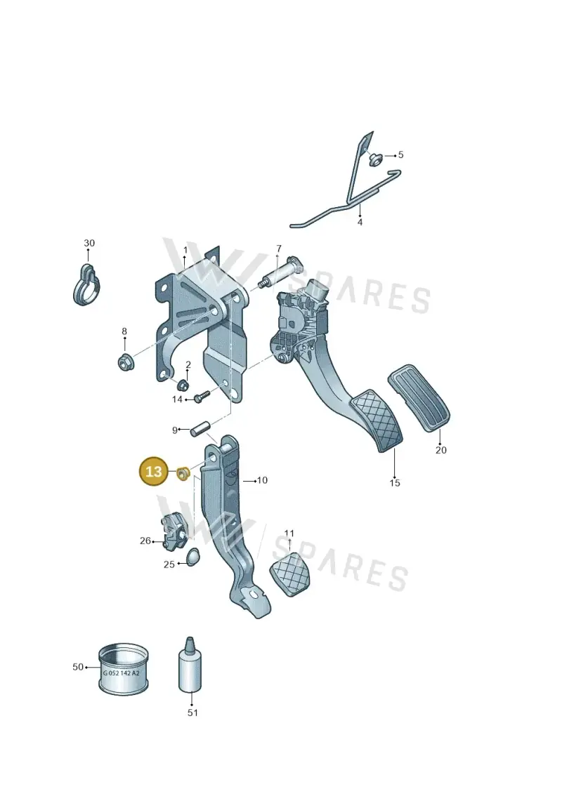 1S0721359 — SEAT Mii electric (2020-2021) diagram 723721600, position 13