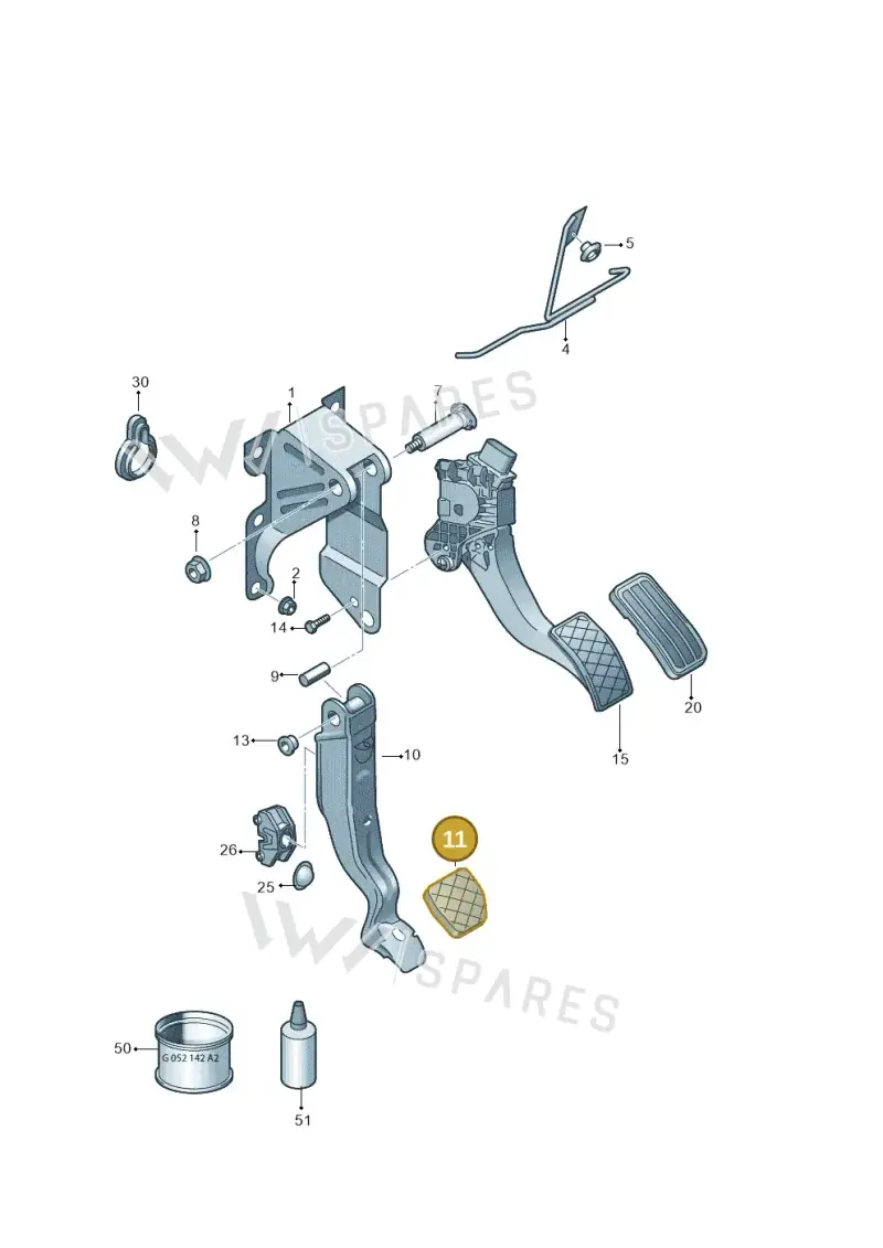 1S0723173 — SEAT Mii electric (2020-2021) diagram 723721600, position 11