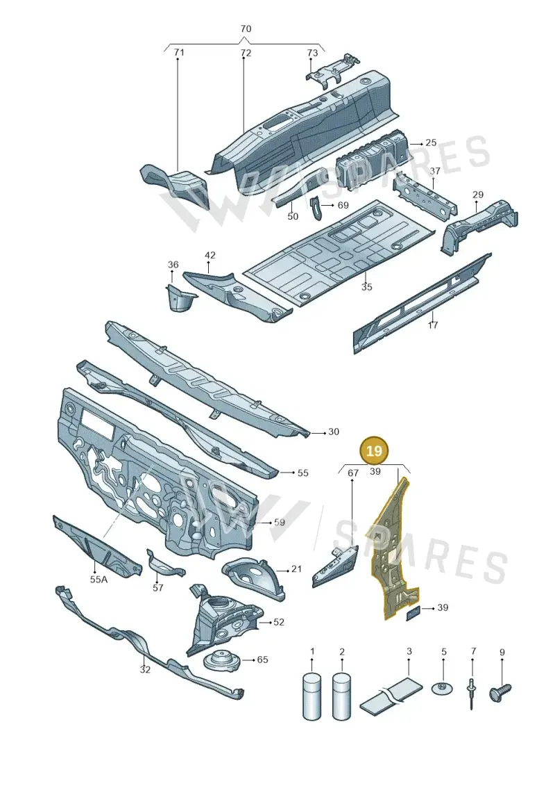1S0802124D — SEAT Mii reference (2011-2019) diagram 723802000, position 19