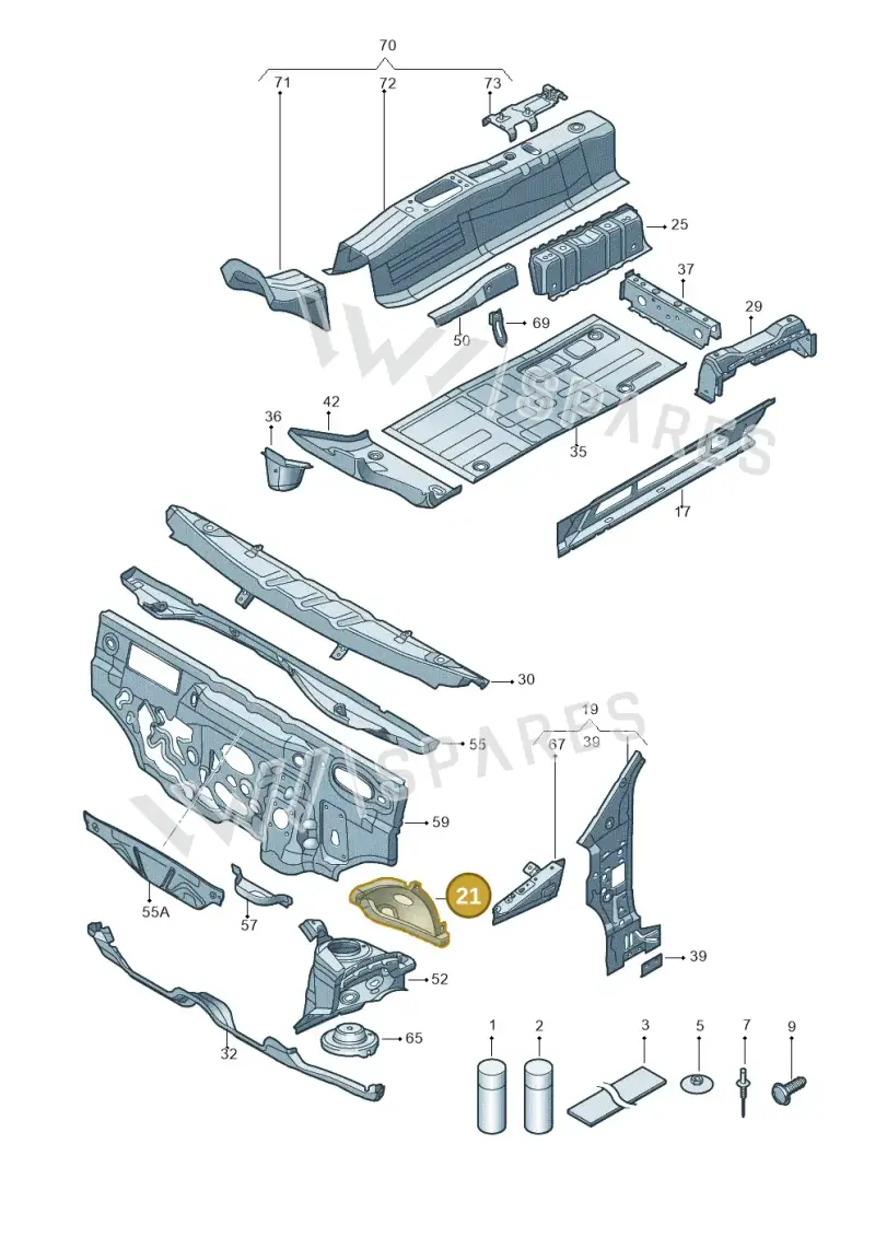 1S0802221B — SEAT Mii reference (2011-2019) diagram 723802000, position 21