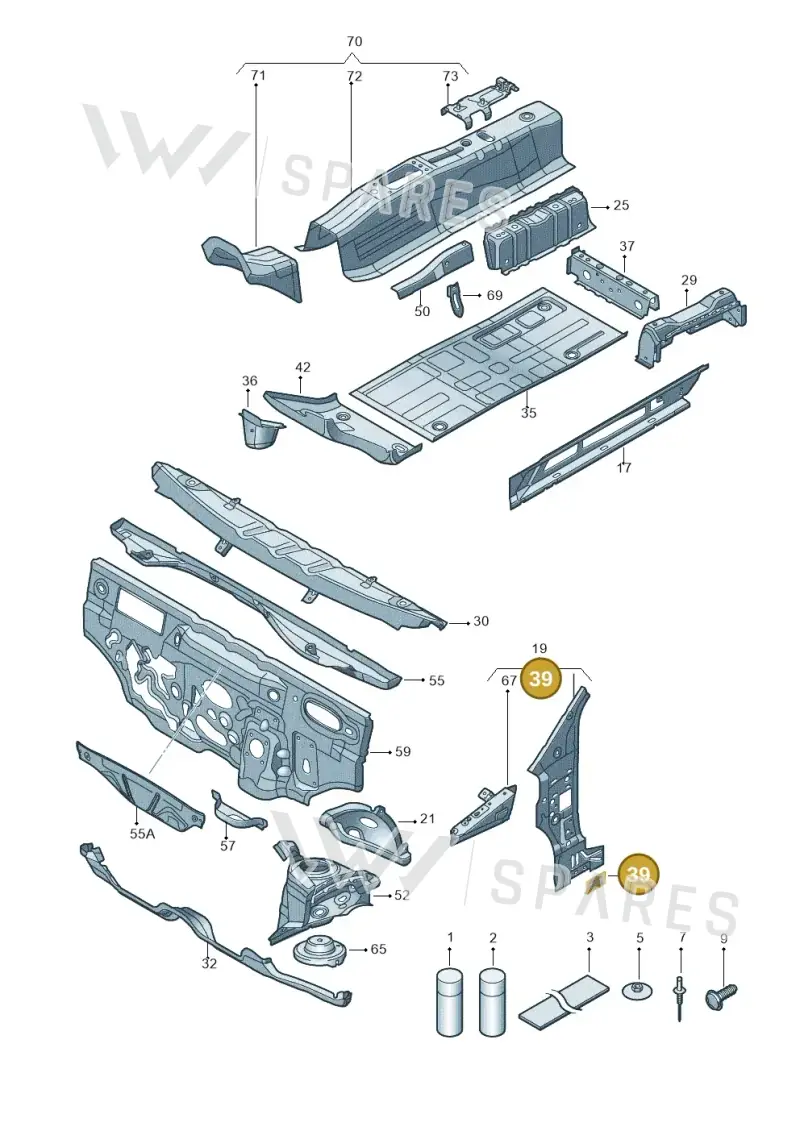 1S0803477 — SEAT Mii reference (2011-2019) diagram 723802000, position 39