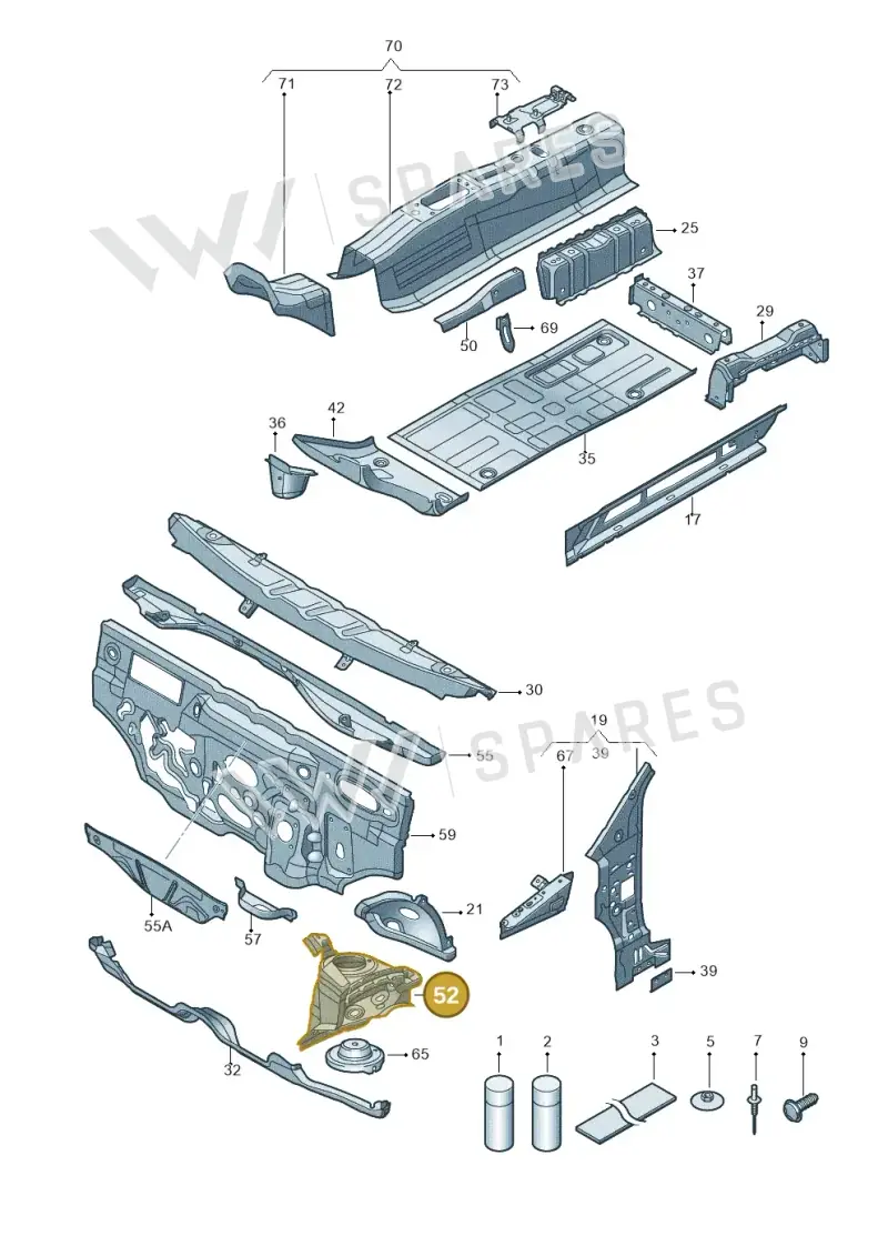 1S0805115G — SEAT Mii reference (2011-2019) diagram 723802000, position 52