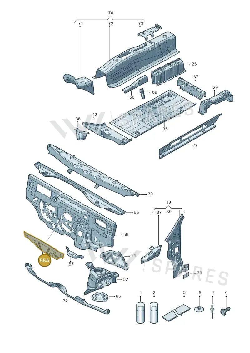 1S0805275F — SEAT Mii reference (2011-2019) diagram 723802000, position 55A