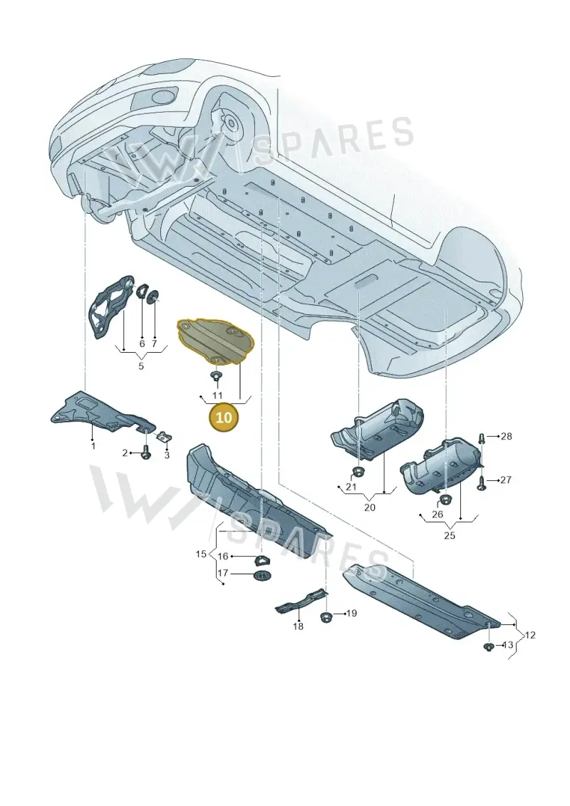 1S0825229 — SEAT Mii reference (2011-2019) diagram 892825000, position 10