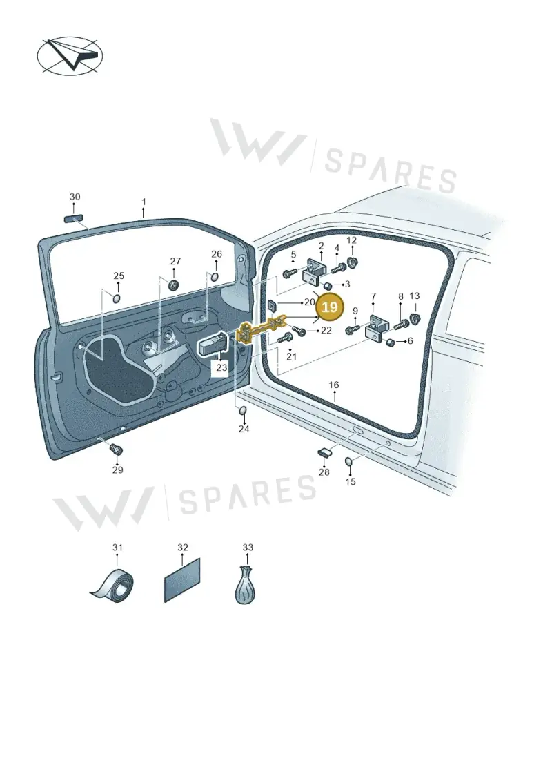1S0837249 — SEAT Mii electric (2020-2021) diagram 892831000, position 19
