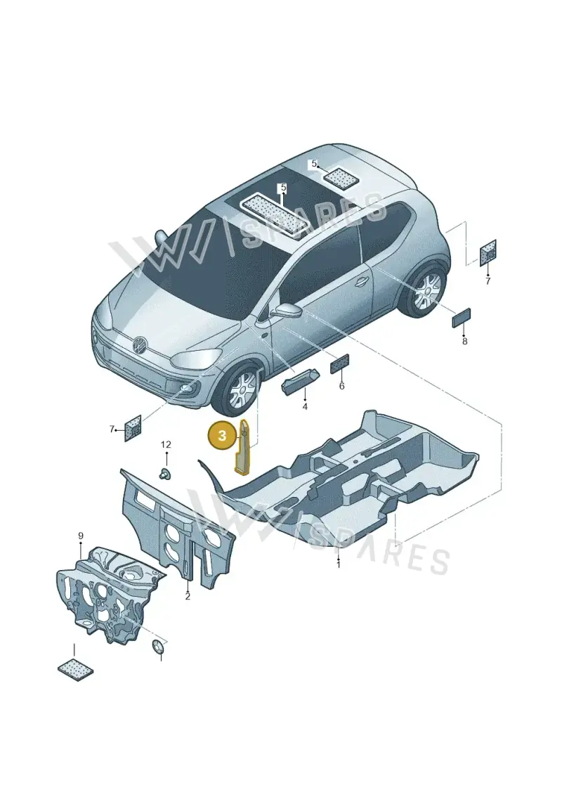 1S0864235B — SEAT Mii reference (2011-2019) diagram 723863200, position 3