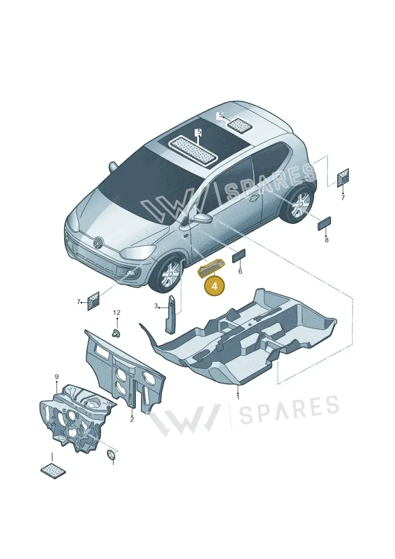 1S0864741 — SEAT Mii reference (2011-2019) diagram 723863200, position 4