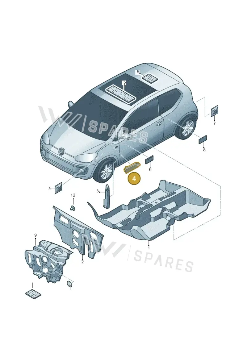 1S0864742 — SEAT Mii reference (2011-2019) diagram 723863200, position 4