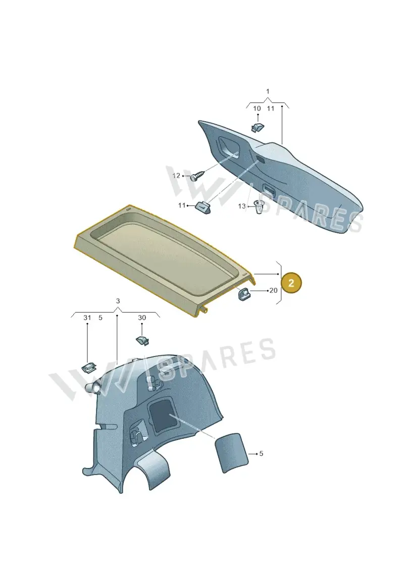 1S0867769F7T8 — SEAT Mii reference (2011-2019) diagram 723867800, position 2