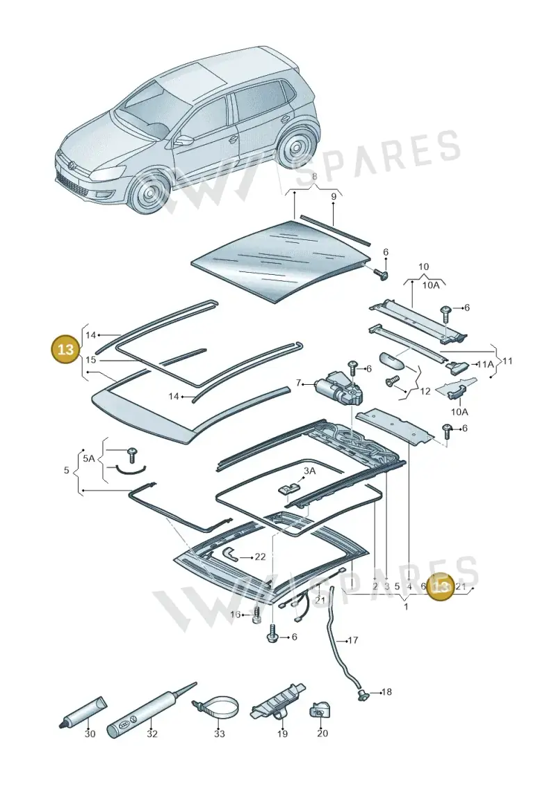 1S0877155 — SEAT Mii reference (2011-2019) diagram 672877000, position 13
