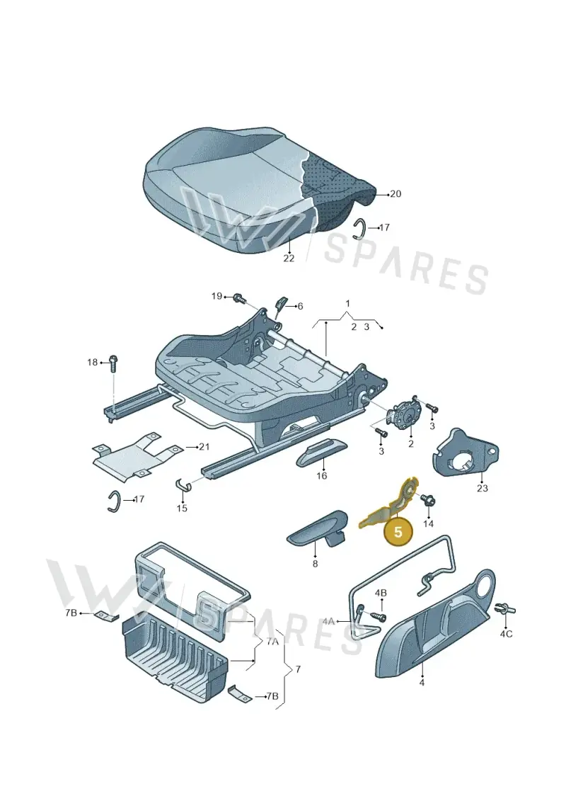 1S0881092 — SEAT Toledo Reference (2015-2019) diagram 740881010, position 5