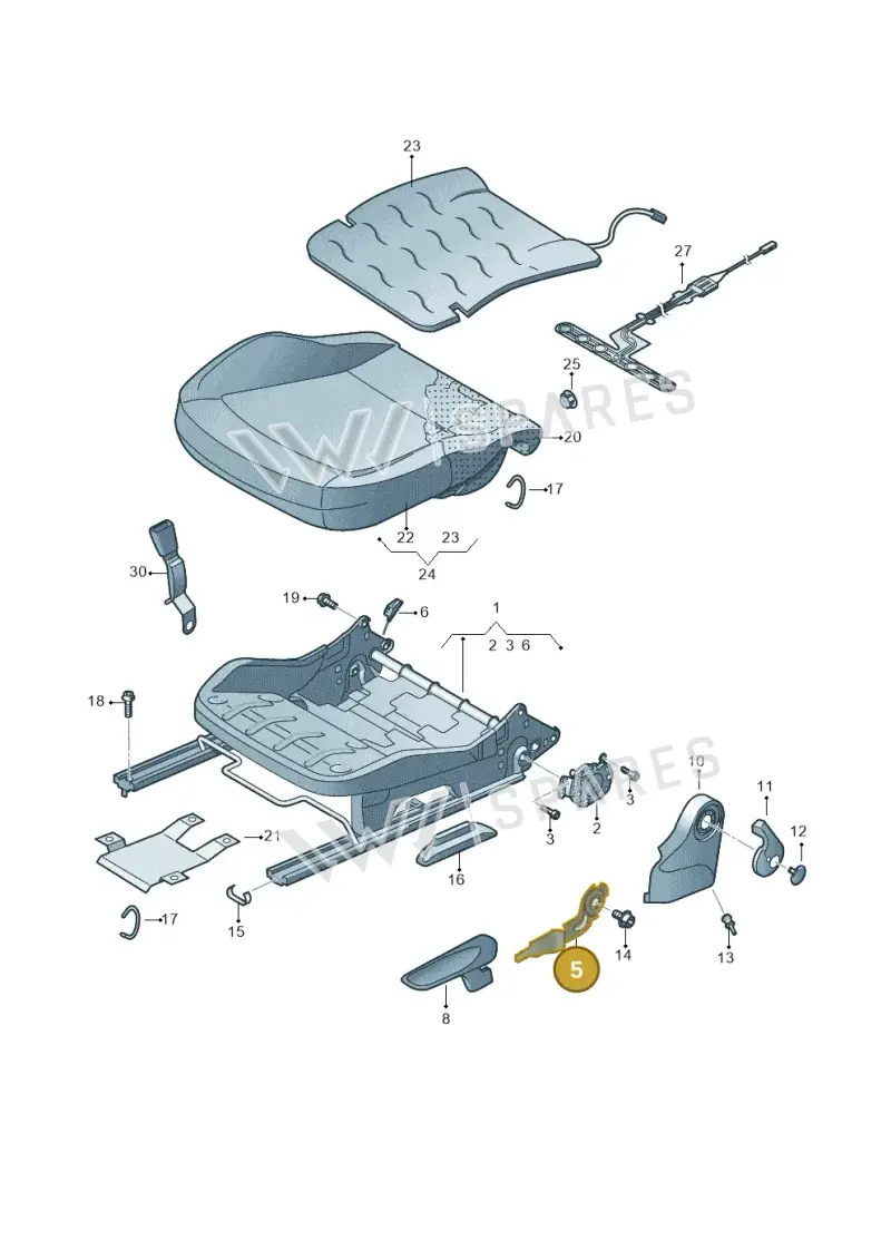 1S0881092 — SEAT Mii electric (2020-2021) diagram 723881000, position 5