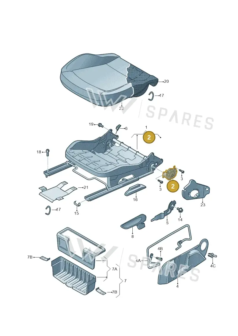 1S0882389 — SEAT Toledo Reference (2015-2019) diagram 740881010, position 2