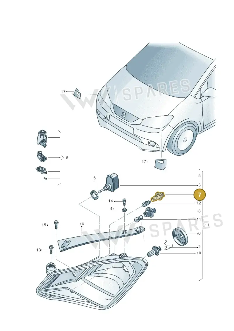 1S0941953 — SEAT Mii electric (2020-2021) diagram 735941000, position 7
