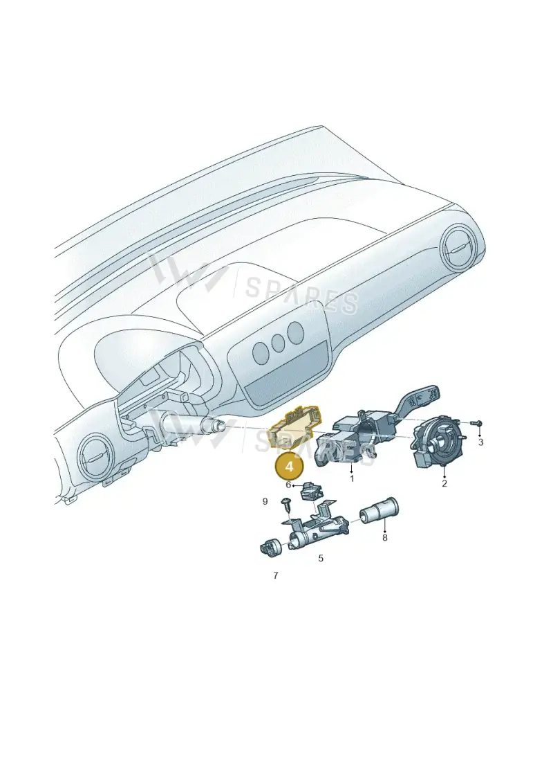 1S0953223 — SEAT Mii electric (2020-2021) diagram 772953500, position 4