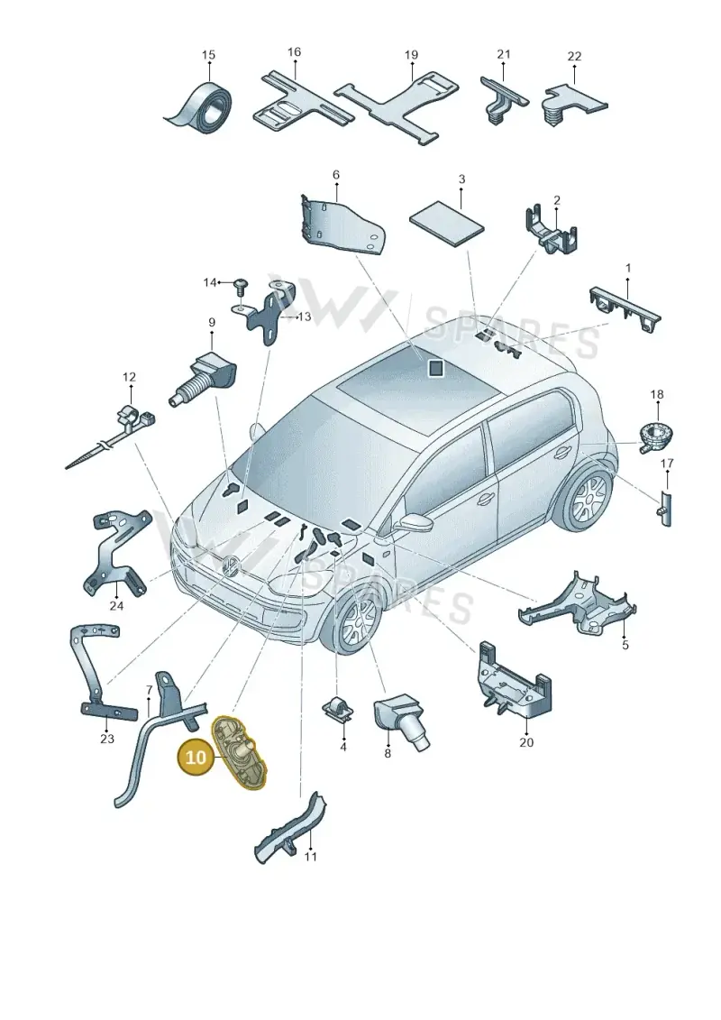1S0971915A — SEAT Mii electric (2020-2021) diagram 772972010, position 10
