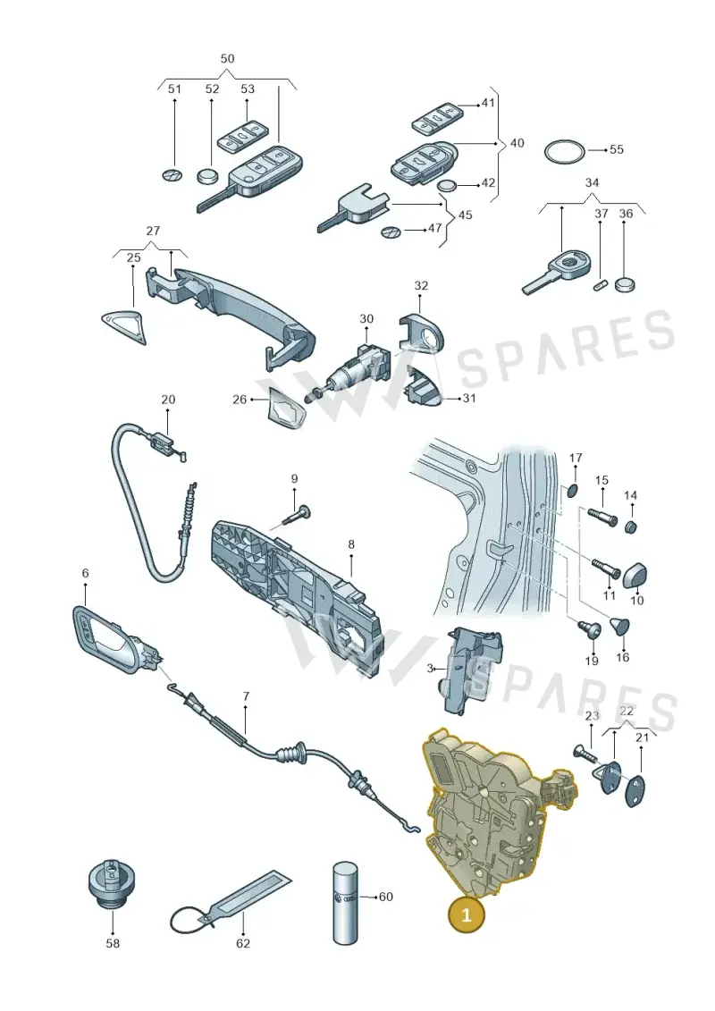 1S1837016H — SEAT Mii electric (2020-2021) diagram 672837000, position 1