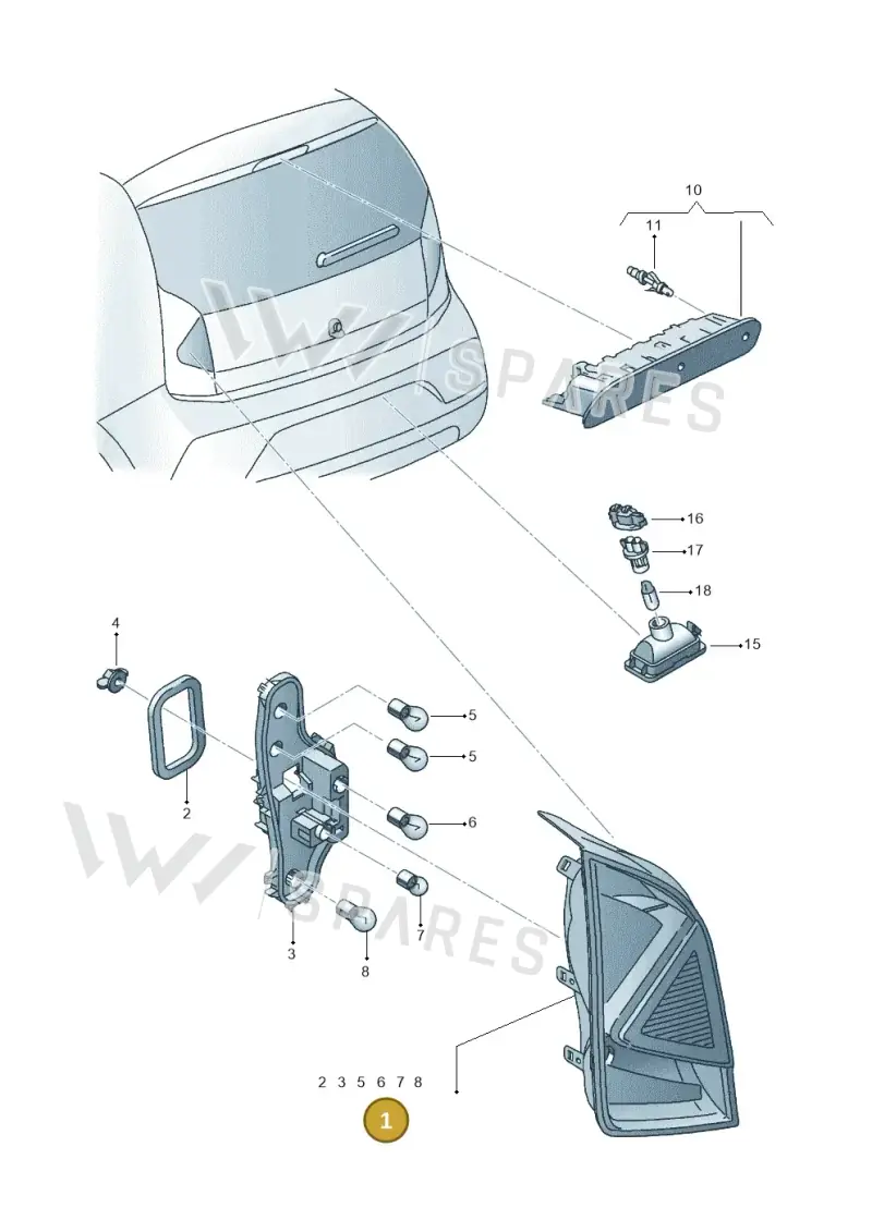 1SL945096K — SEAT Mii Electric (2020-2021) diagram 735945000, position 1