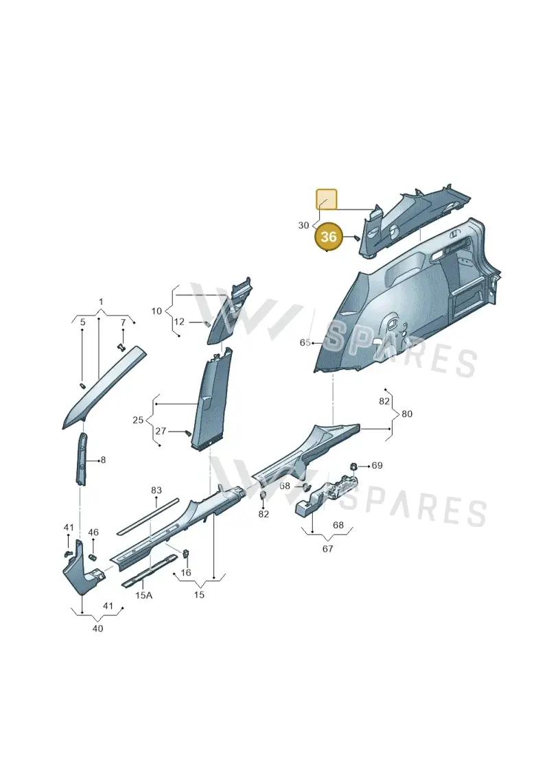 1T0867283A — SEAT Tarraco FR (2018-2024) diagram 591867070, position 36