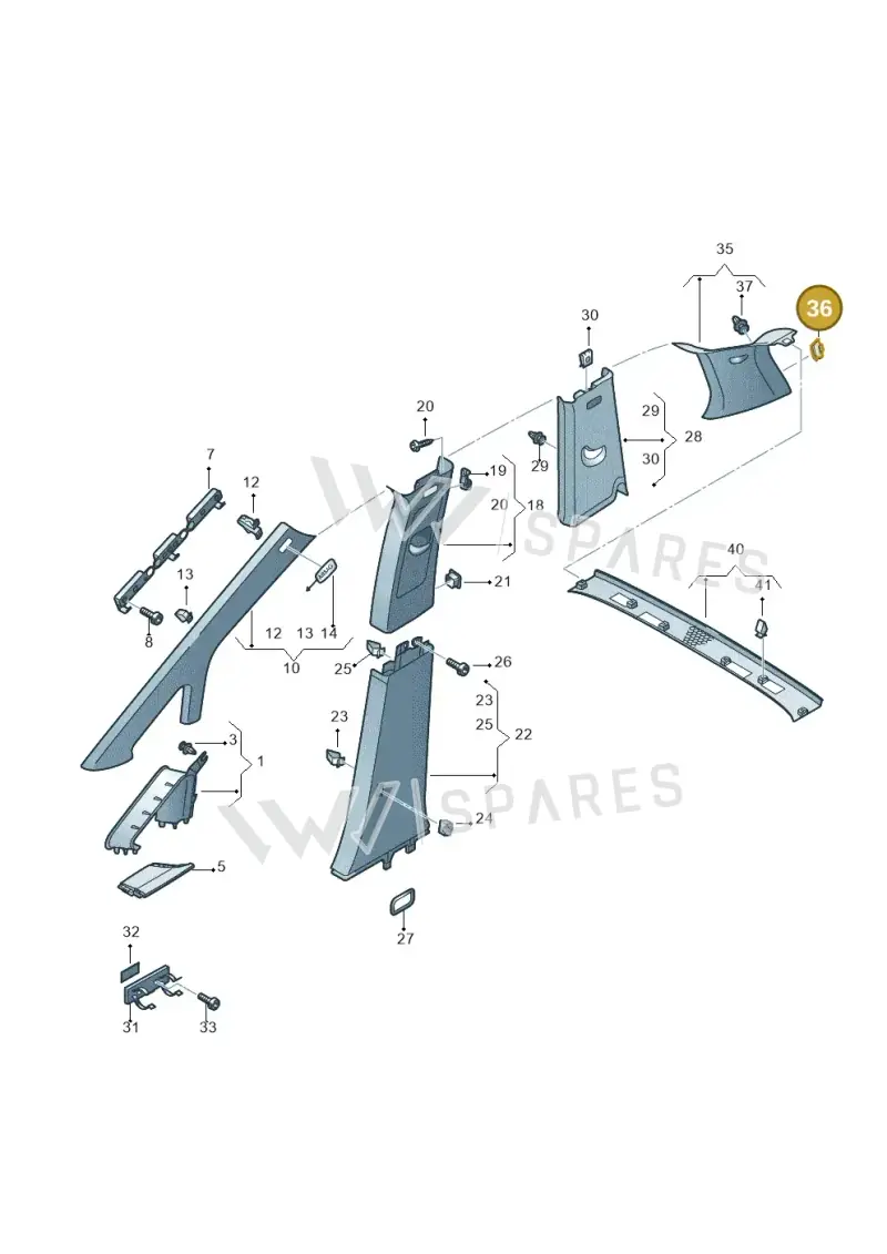 1T0867283A — SEAT Alhambra Stylance (2015-2022) diagram 689867650, position 36