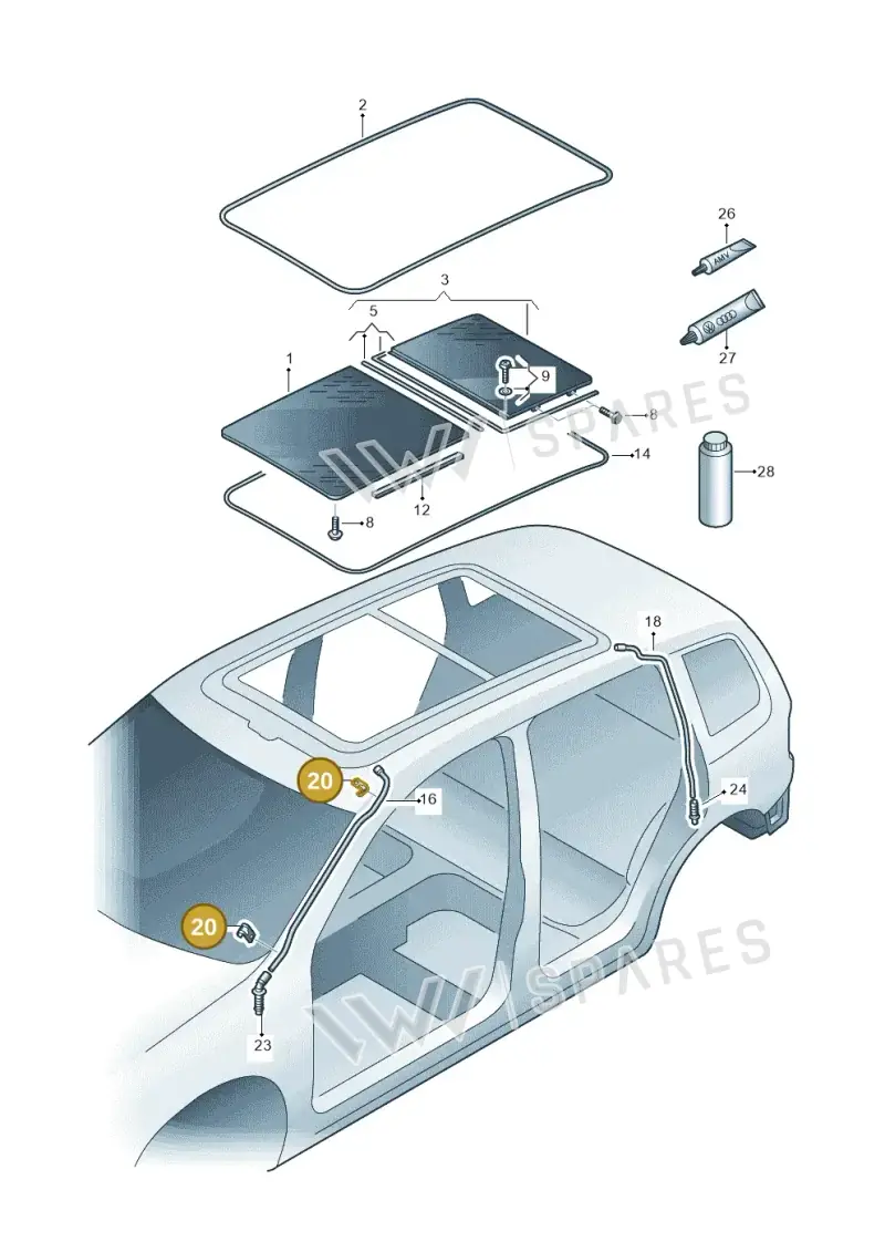 1T0877244 — SEAT Alhambra Stylance (2015-2022) diagram 694877000, position 20