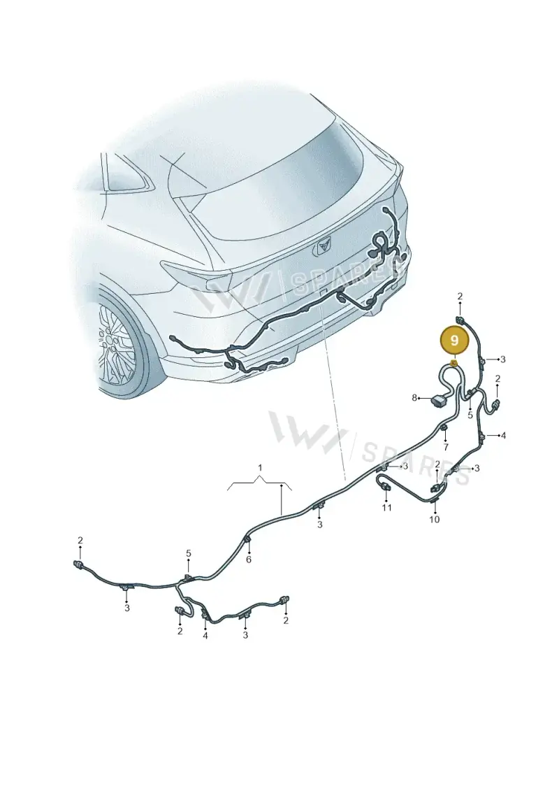 1Y0971838 — SEAT Formentor TSI CUPRA (2020-) diagram 5ff972090, position 9