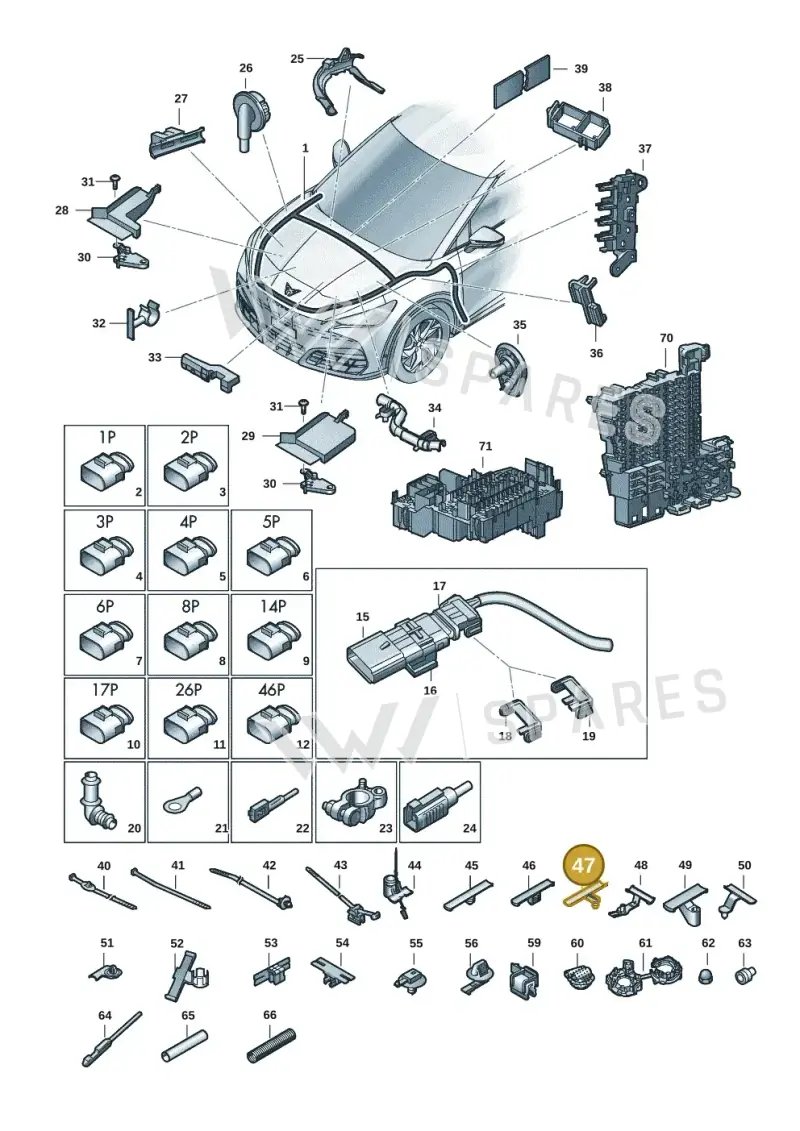 1Z0971848E — SEAT Tavascan Cupra (2023-) diagram 20h971080, position 47
