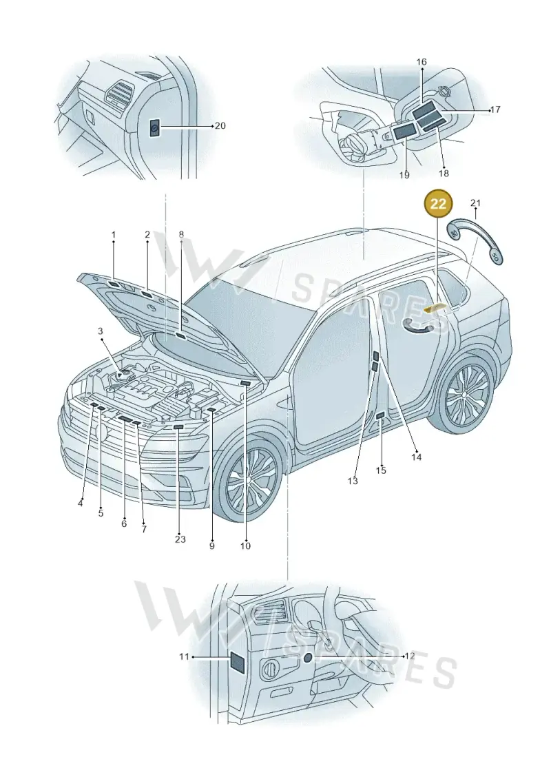 2E0010617 — SEAT Tarraco FR (2018-2024) diagram 884010000, position 22