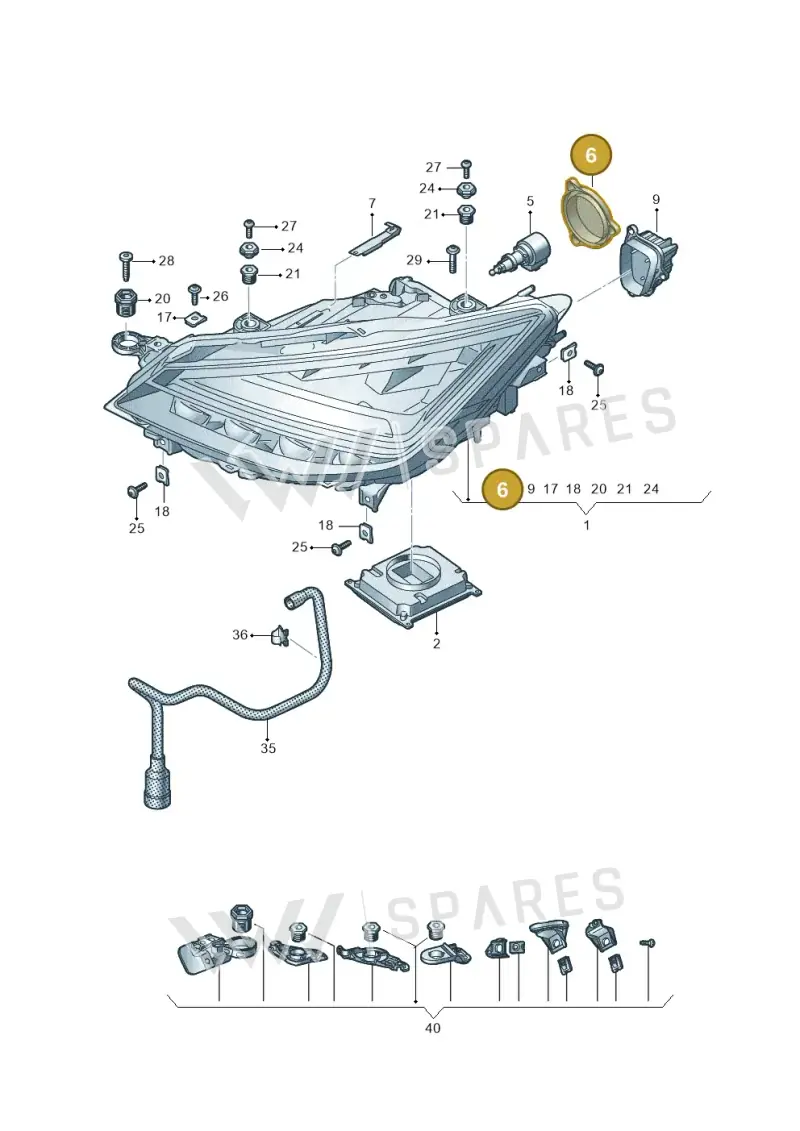 2G0941607 — SEAT Arona FR (2017-) diagram 835941120, position 6