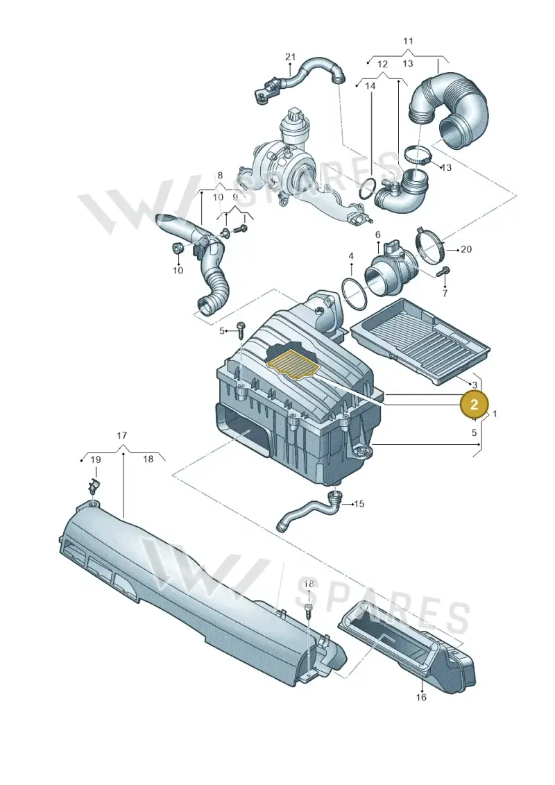 2Q0129620 — SEAT Arona FR (2017-) diagram 837129500, position 2