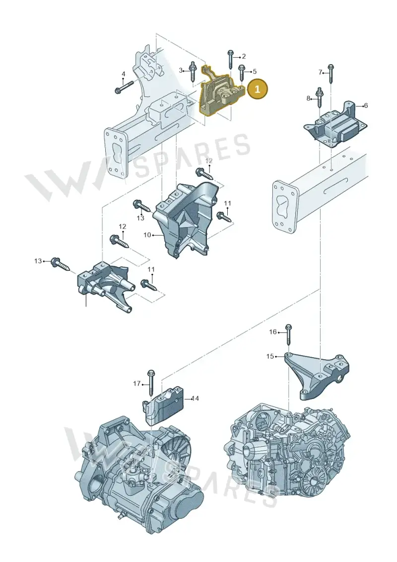 2Q0199262BL — SEAT Ibiza FR (2017-) diagram 837199500, position 1