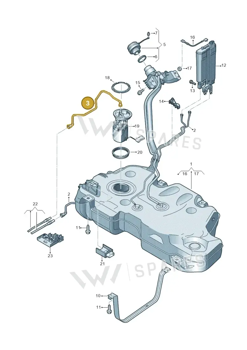 2Q0201293J — SEAT Arona FR (2017-) diagram 837201400, position 3