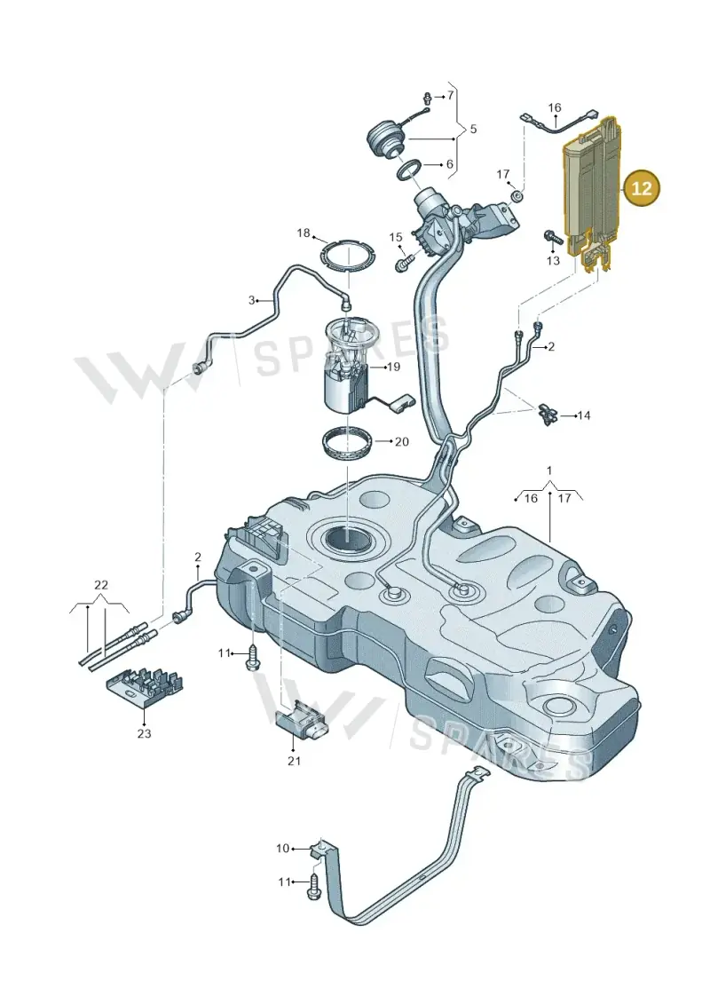 2Q0201801 — SEAT Ibiza FR (2017-) diagram 837201500, position 12