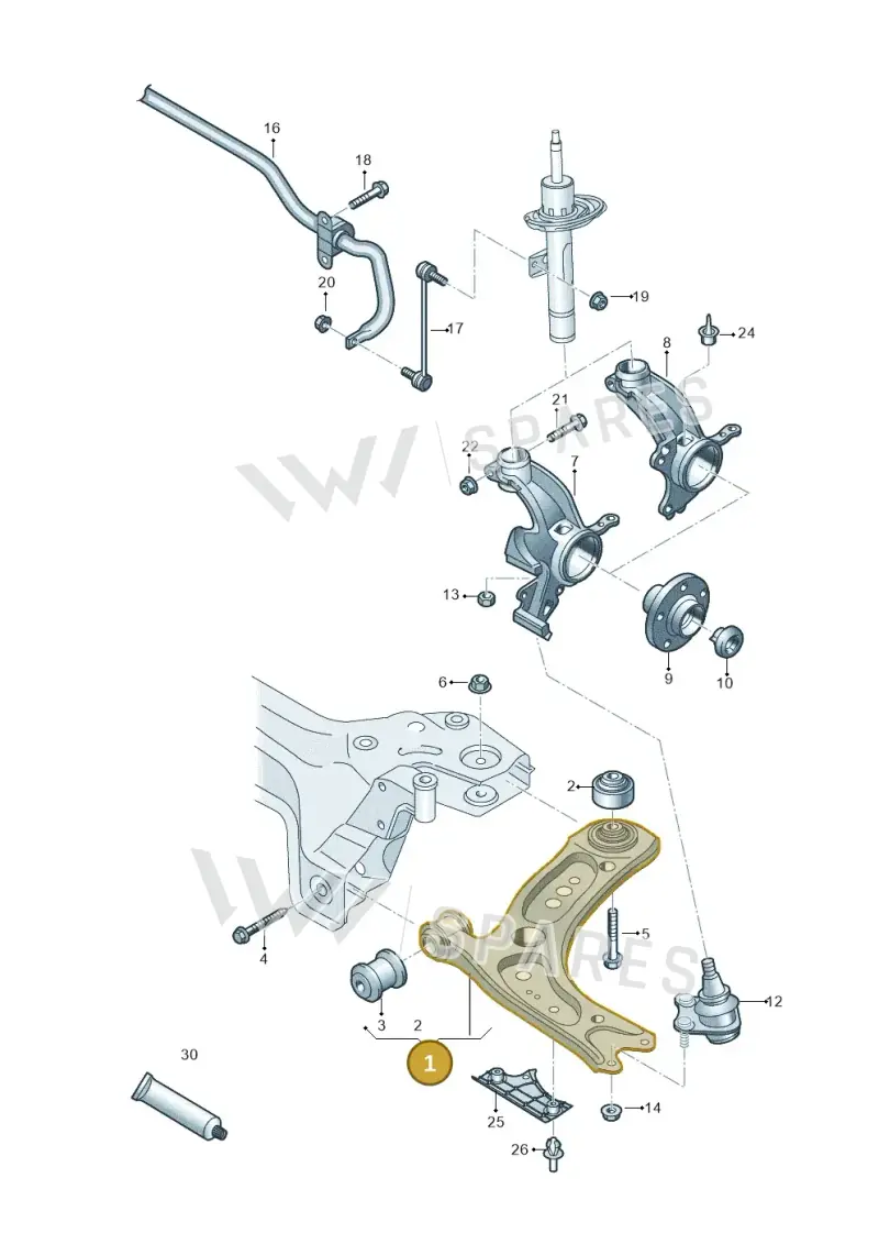 2Q0407152E — SEAT Arona FR (2017-) diagram 837407000, position 1