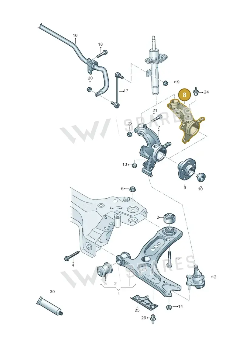 2Q0407256AF — SEAT Arona FR (2017-) diagram 837407000, position 8