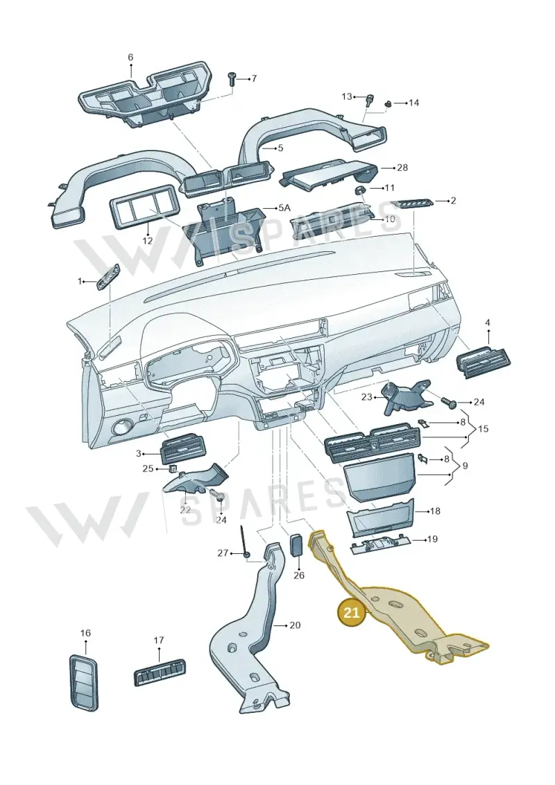 2Q0819806 — SEAT Arona FR (2017-) diagram 835819300, position 21