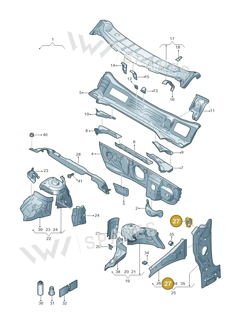2Q0857021 — SEAT Arona FR (2017-) diagram 835805500, position 27
