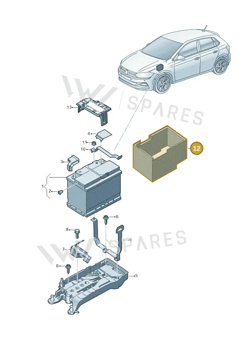 2Q0915418C — SEAT Ibiza FR (2017-) diagram 837915000, position 12