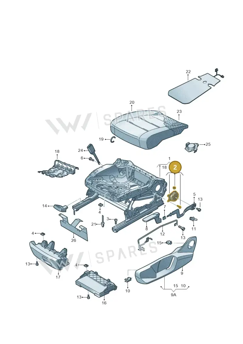 2Q4881054 — SEAT Arona FR (2017-) diagram 835881000, position 2