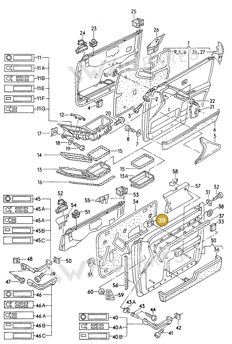 2TA853582 — Audi 90 qu.            95 (1994-1995) diagram 123867000, position 39