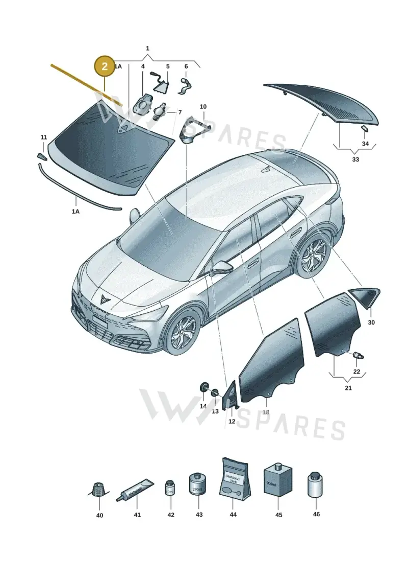 30D845237 — SEAT CUPRA Tavascan (2023-) diagram 20h845000, position 2