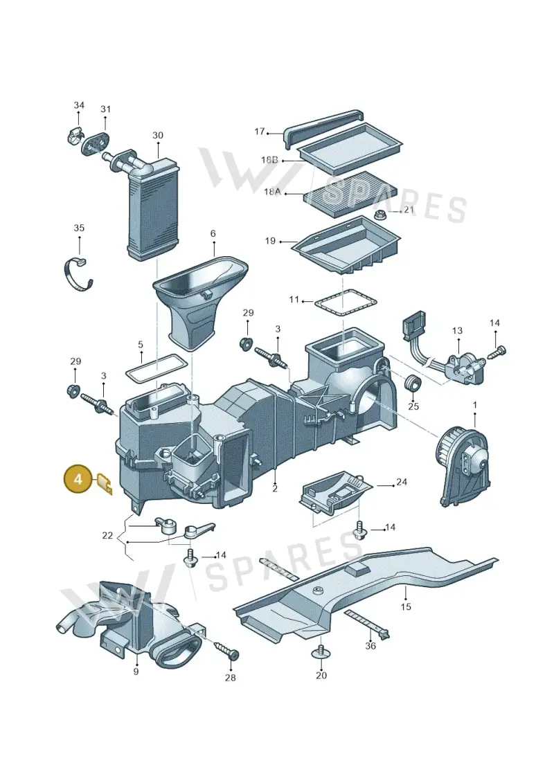 321819059 — SEAT TOLEDO/LEON/LEON-4 (2001-2006) diagram 194819200, position 4