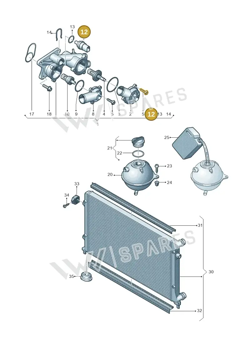 357121140 — SEAT Altea XL Reference (2013-2013) diagram 409121700, position 12