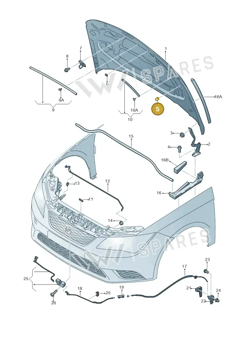 357827500 — SEAT Leon ST Stylance (2016-2020) diagram 754823000, position 5