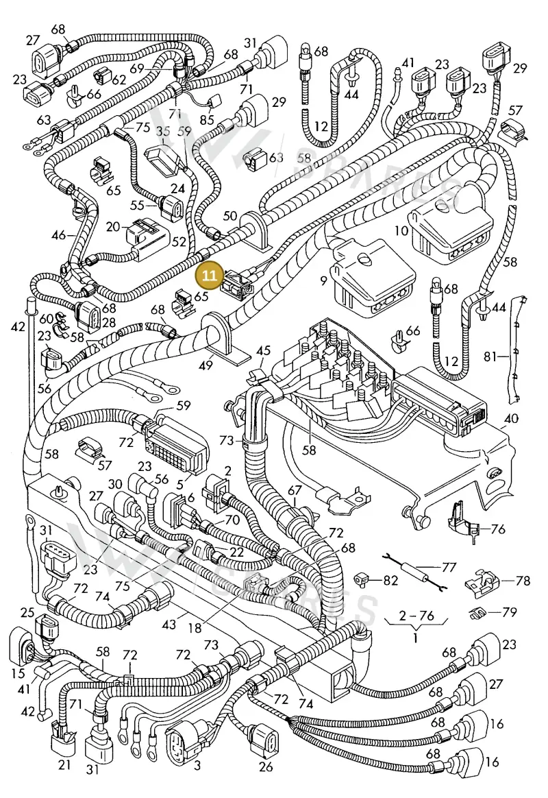 357951772 — SEAT IBIZA                  06> (2005-) diagram 225971800, position 11